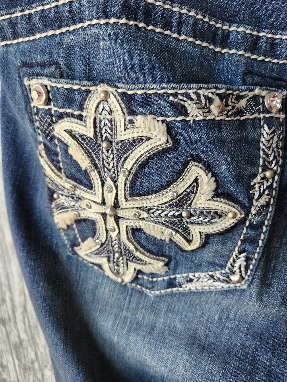 Miss Me Mid Rise Boot Cut Denim Jeans Size 29X33 - Picture 11 of 12